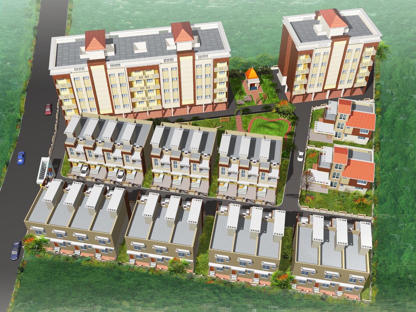 Residential society concept